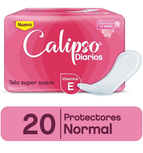 Imagen 2 de 5 de Calipso Normal Tela Tipo Super Suave Protector Diario X20 U