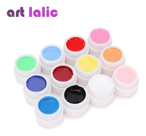 Set 12 Gel Paint Para Diseños De Uñas