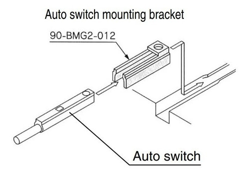 Smc Adaptador De Montaje Para Auto-switch Bmg2-012