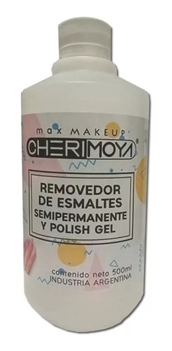 Removedor De Esmalte Semipermanente Cherimoya Uñas Gel 500ml