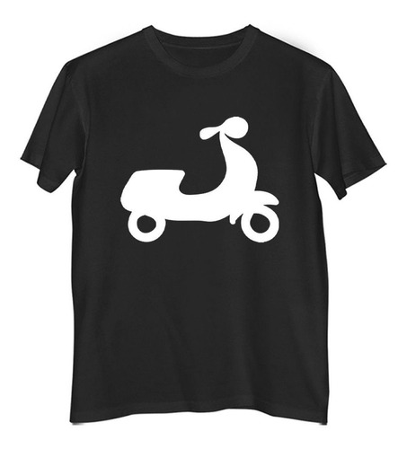 Remera Hombre Color Moto Vector Silueta