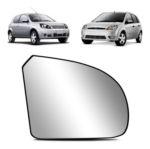 Lente Retrovisor Fiesta 2003 A 2014 Ford Ka 2008 A 2012 Nova