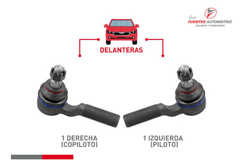 Jgo 2 Terminales Exteriores Nissan Pick Up D22 4x2 2009-2015