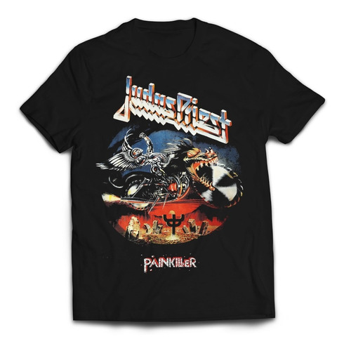 Camiseta Oficial Judas Priest Painkiller Rock Activity