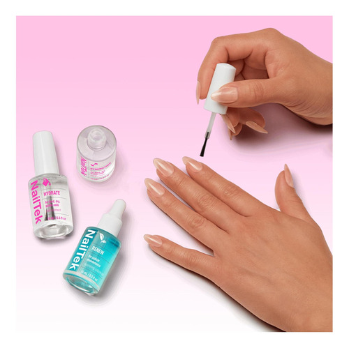 Kit De Terapia De Uñas Tek: Reparación De Uñas Para Uñas Y