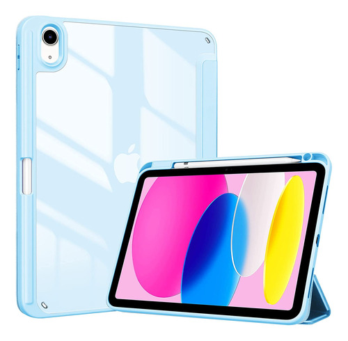 Funda Con Portalapiz Para iPad 10.9 10ma Gen. 2022 - Celeste