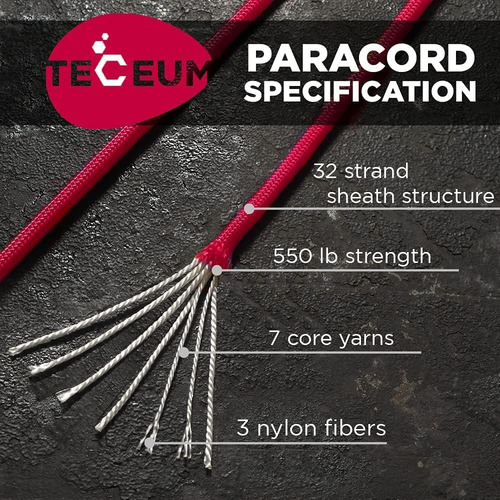 Teceum Paracord Cuerda Para Supervivencia - 305m/61m/37m/30m