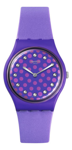 Reloj Swatch Unisex Perfect Plum Modelo So31v100 Púrpura Est
