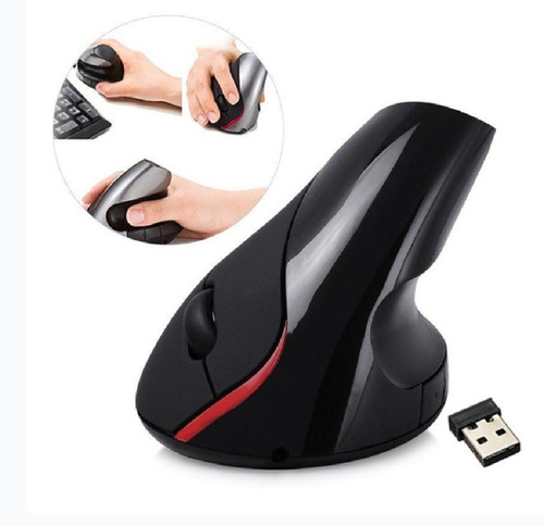 Mouse Vertical Bluetooth 2.4g Ergonomico Recargable 1600 Dpi