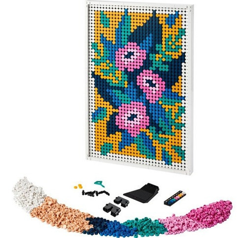 Kit De Construcción Lego Art Floral 31207 2870 Piezas