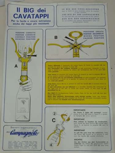 Sacacorcho Campagnolo Original