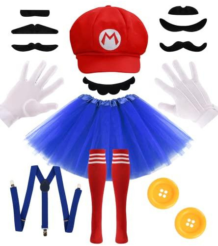 Set Accesorios Para Disfraz De Mario Bros Para Mujer