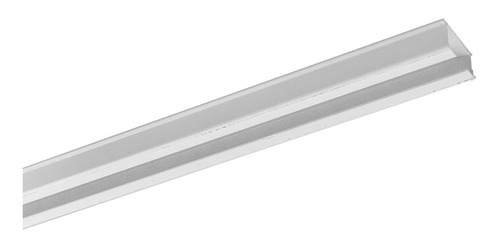 Bella Arte trilho suíço simples 2 metros aluminio com presilhas cor branco