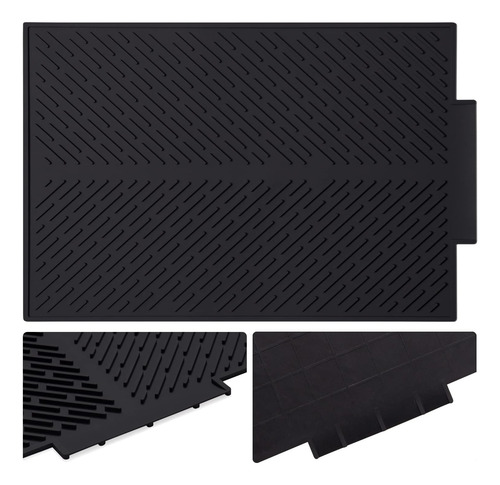 Tapete De Silicona Para Secar Platos Iartker Con Borde De...