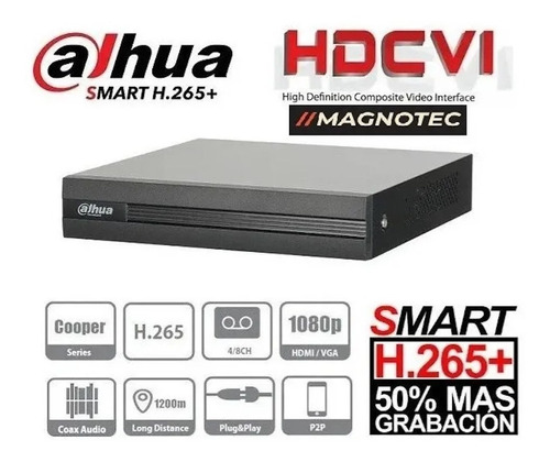 Dahua Xvr | Dvr 8ch+2 Ip/1080/h265+/p2p/hdcvi