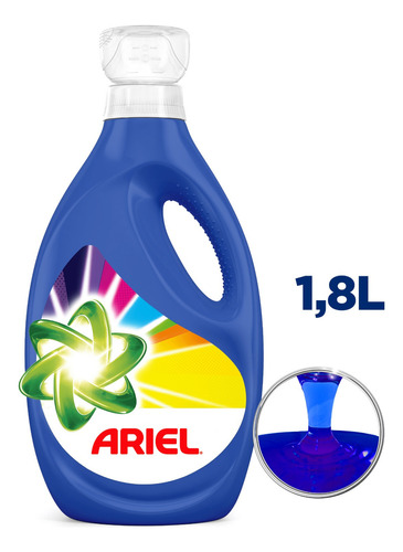 Detergente Líquido Ariel Revitacolor Concentrado 1.8l