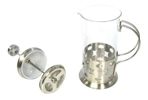 Imagem 4 de 5 de Cafeteira Francesa Inox 350ml Maquina Cafe Prensa Em Vidro