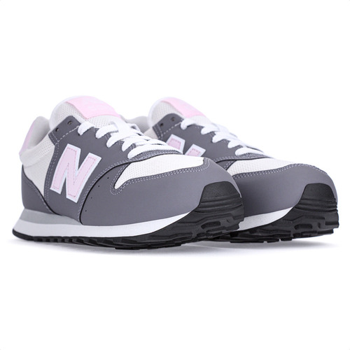 Tênis New Balance Gw500v2 Grafite Bege E Rosa Feminino