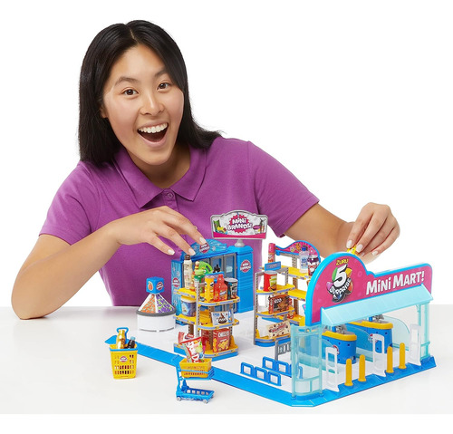 5 Marcas De Sorpresa - Mini Mart Playset De Zuru (serie 4) C