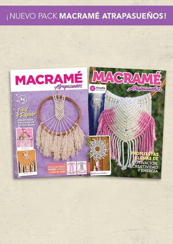 Pack Revistas Macrame Atrapasueños  Arcadia Ediciones 