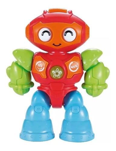 Robot Mini Didactico Luces Sonidos Ok Baby Juguete Bebe Mca