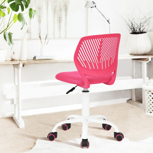 Silla De Oficina Altura Ajustable Carnation Rosa Moderna
