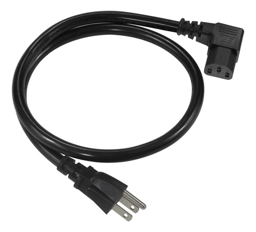 Cable De Alimentacion Para Monitor De Computadora De 90 Grad