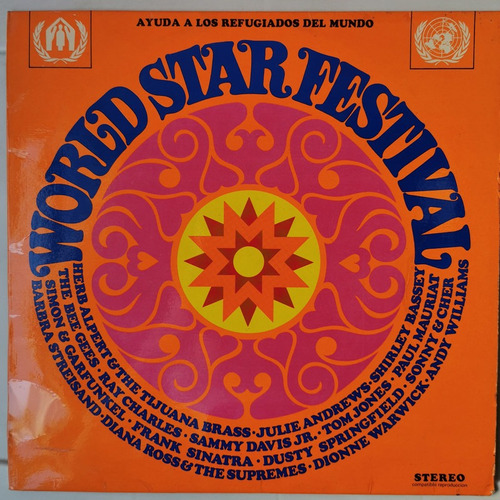 Disco Lp:world Star Festival- Ayuda A Refugiados