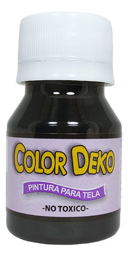 Pintura Para Tela Color Negro - Deko