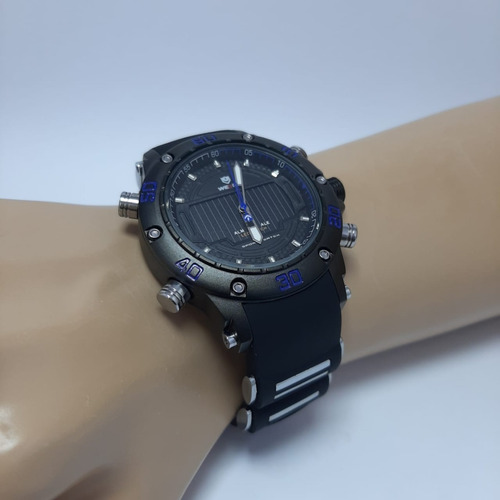 Relógio Weide Preto Top Analógico Digital Original Promoção