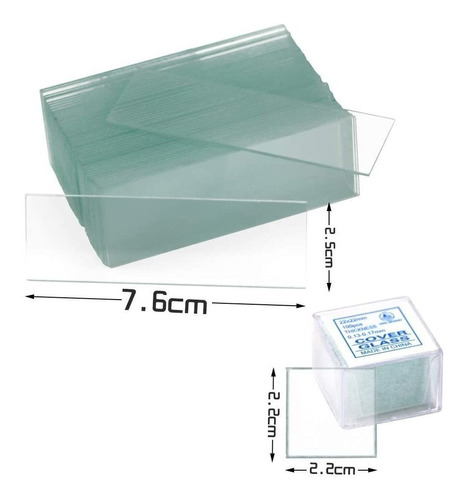 Twdrer 100pcs Transparente Claro Blanco Para Microscopio Y C