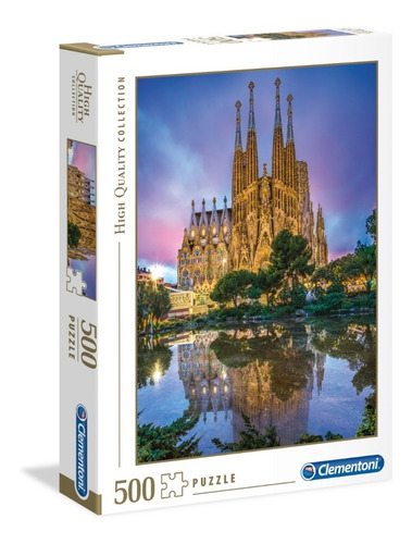 Rompecabezas Clementoni 500 Piezas Sagrada Familia Barcelona