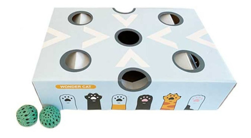 Imagen 2 de 2 de Juguete Interactivo Para Gatos Caja Con Bola