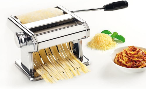 Imagen 5 de 6 de Máquina Para Hacer Pasta Metaltex Acero Inoxidable