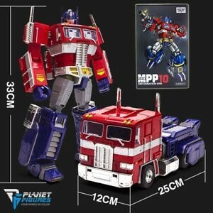 33CM Transformers Optimus Prime Figura de Metal de robots juguetes parte MP10 Con Caja 