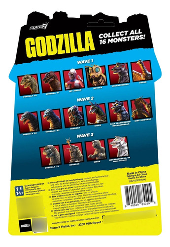 Super 7 Re Action Megalon Wave 3 Kaiju Godzilla