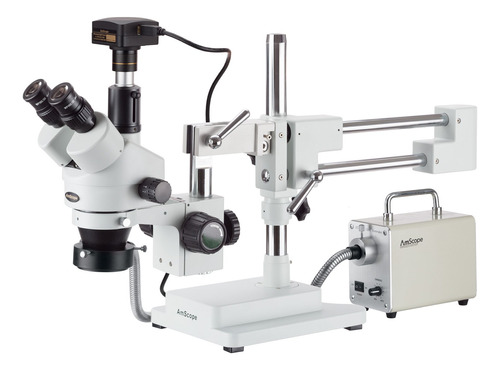 Amscope Microscopio Estéreo Simul-focal Del Auge Trinocula.