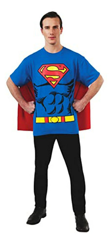 Camiseta Disfraz Superman Con Capa