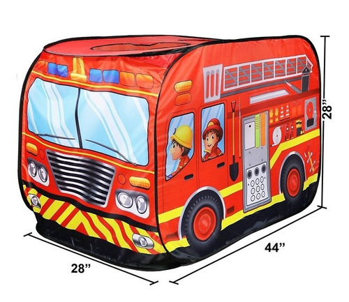 Auto Bombero Autoarmable Casita De Juegos Infantil Faydi
