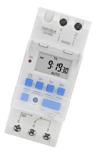 Q Temporizador Programable Semanal, 12 V Dc, 16 A, Pantalla