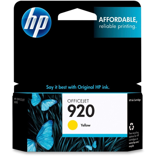 Cartucho Hp 920 Amarillo Original Ch636an 7500a 7000 6500