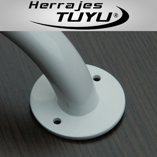 Imagen 3 de 4 de Agarradera Baño Seguridad Abuelos Blanca 45 Cm Economica