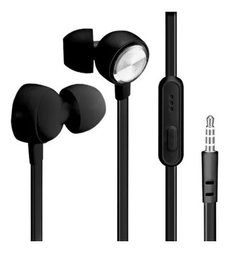 Imagen 1 de 4 de Auriculares In-ear Dekkin Con Micrófono 3.5 Mm Negro