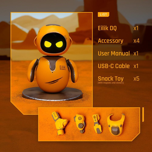 Robot Eilik Dq - Tu Acompañante De Inteligencia Emocional