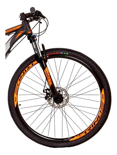 Bicicleta Aro 29 Rino Everest 24v Shimano + Trava + K7 Cor Preto/laranja/branco