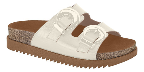 Papete Feminina Moleca Chinelo Slide Birken Fivela Flatform