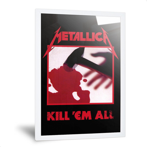 Cuadro Metallica Kill Em All Láminas Carteles Musica 35x50cm