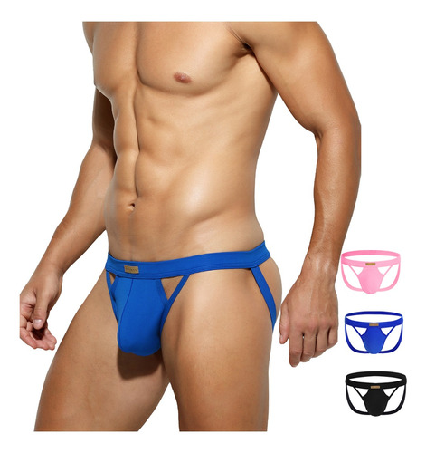 Arjen Kroos® Calzoncillos Para Hombre Jockstrap 3 Piezas