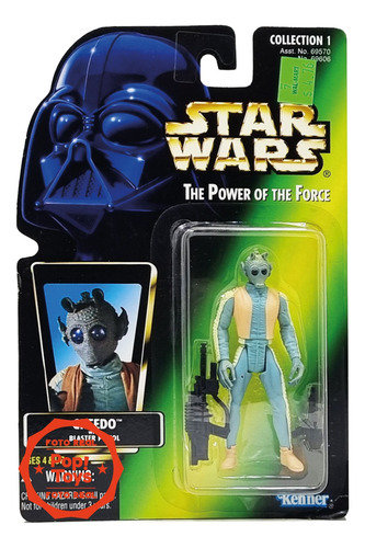 Kenner - Star Wars - Potf - Green Card - Greedo
