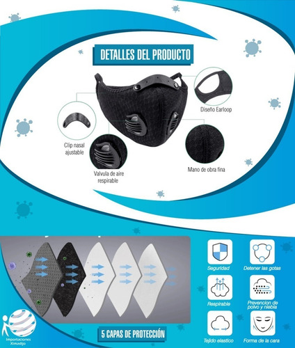 Imagen 2 de 3 de Mascarilla Deportiva